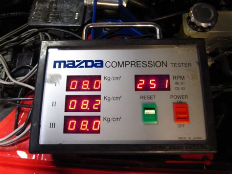 rx7 compression test tool|The Garage .